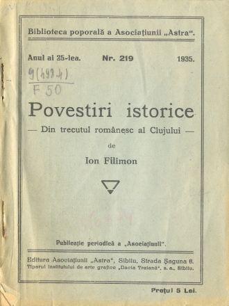 Imagine:Povestiri istorice - Din trecutul romanesc al Clujului.jpg